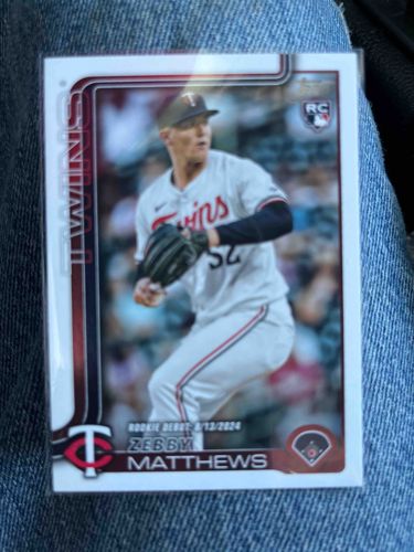 Zebby Matthews 2024 Topps Baseball Rookie Card