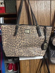 Anne Klein Leopard Print Tote Bag