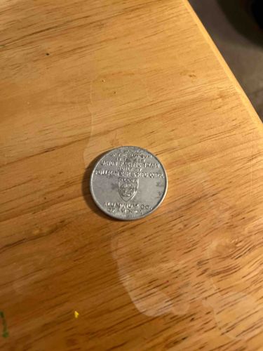 1934 Union Pacific 'Lucky Piece' Aluminum Souvenir Coin