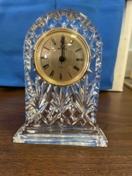 Samobor 'Illusions' 24% Lead Crystal Quartz Desk Clock