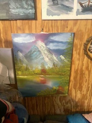 Mountain Landscape Painting (Bob Ross Style)