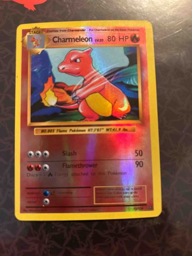 Charmeleon Holographic (Holo) Base Set Pokémon Trading Card