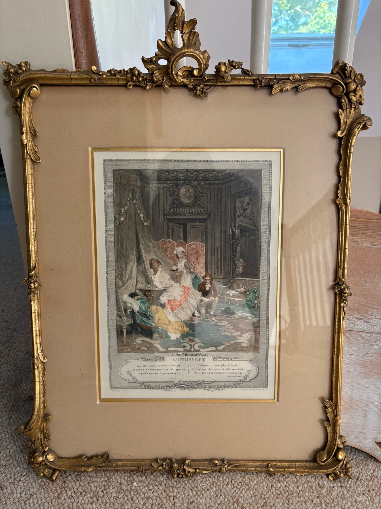 Submitted photo of Framed print titled 'L Indiscret' (not authenticated)