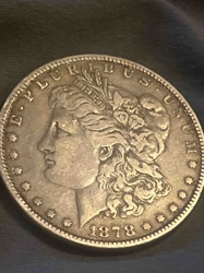 1878 Morgan Silver Dollar (Obverse)