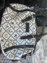 Guess Monogrammed Canvas Handbag