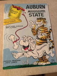 Auburn vs. Mississippi State 1960 Football Program