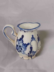 Blue and White Delftware-Style Ceramic Creamer