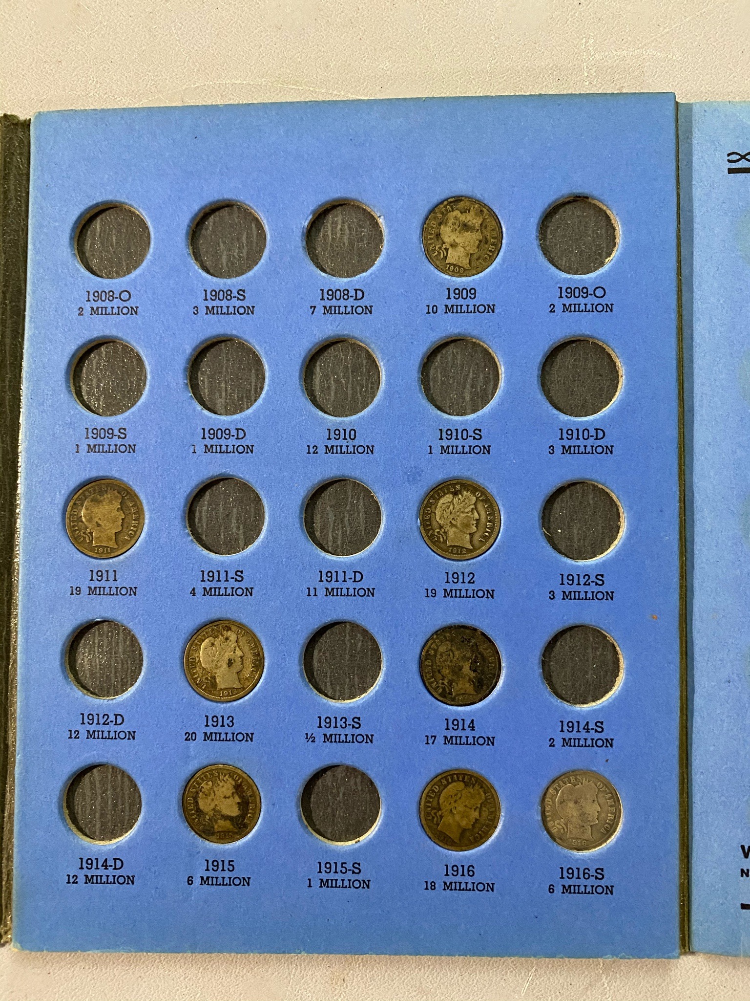 Submitted photo of US Barber Dime Coin Collection (unauthenticated)