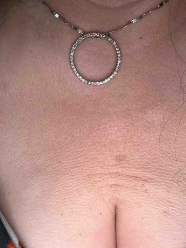 Diamond Pave Circle Pendant Necklace