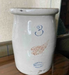 Red Wing Stoneware 3-Gallon Butter Churn or Croc