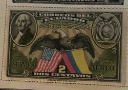 Ecuadoran Airmail Stamp - U.S. Constitution Sesquicentennial