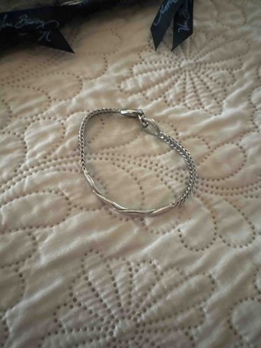 Silver-Tone Bar Bracelet