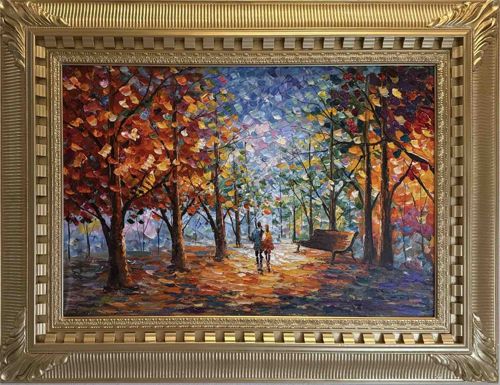 Autumn Path Landscape Painting