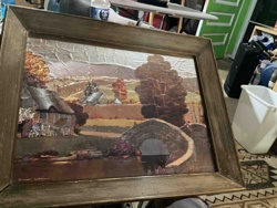 Samuel L. Weisman Textured Landscape Oil Painting