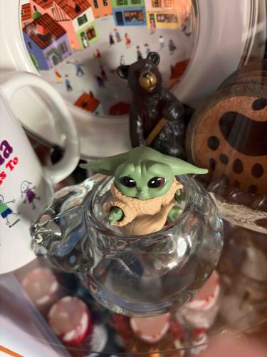 Grogu (The Child) Bobblehead Figure in Glass Teacup
