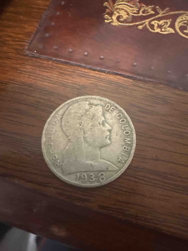 1938 Republica de Colombia Coin