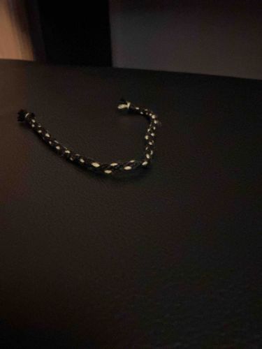 Handmade Black and Yellow Humikimo Bracelet