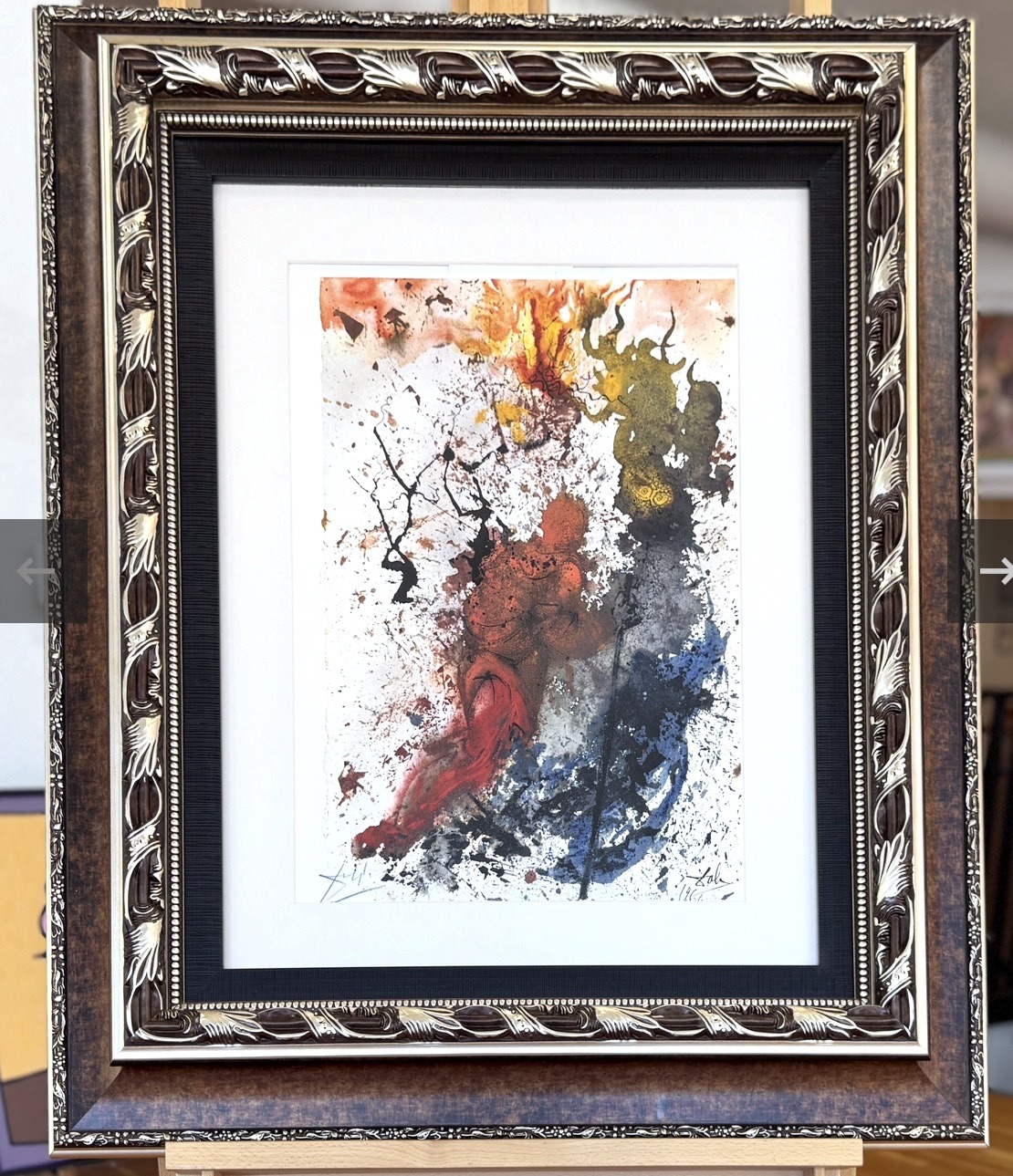 Submitted photo of Color lithograph bearing a signature reading 'Dalí' (not authenticated)