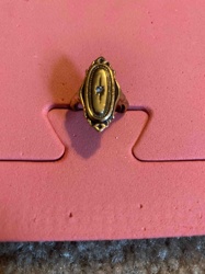 Vintage Avon Marquise-Style Ring with Faux Diamond