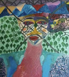Abstract Figurative Landscape Painting