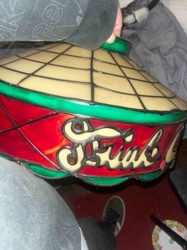 Vintage Stained Glass Style 'Shrine' Lamp Shade