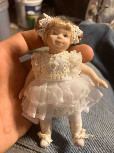 Miniature Porcelain Ballerina Doll