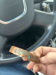 Southwestern-Style Copper and Turquoise Inlay Kokopelli Cuff Bracelet
