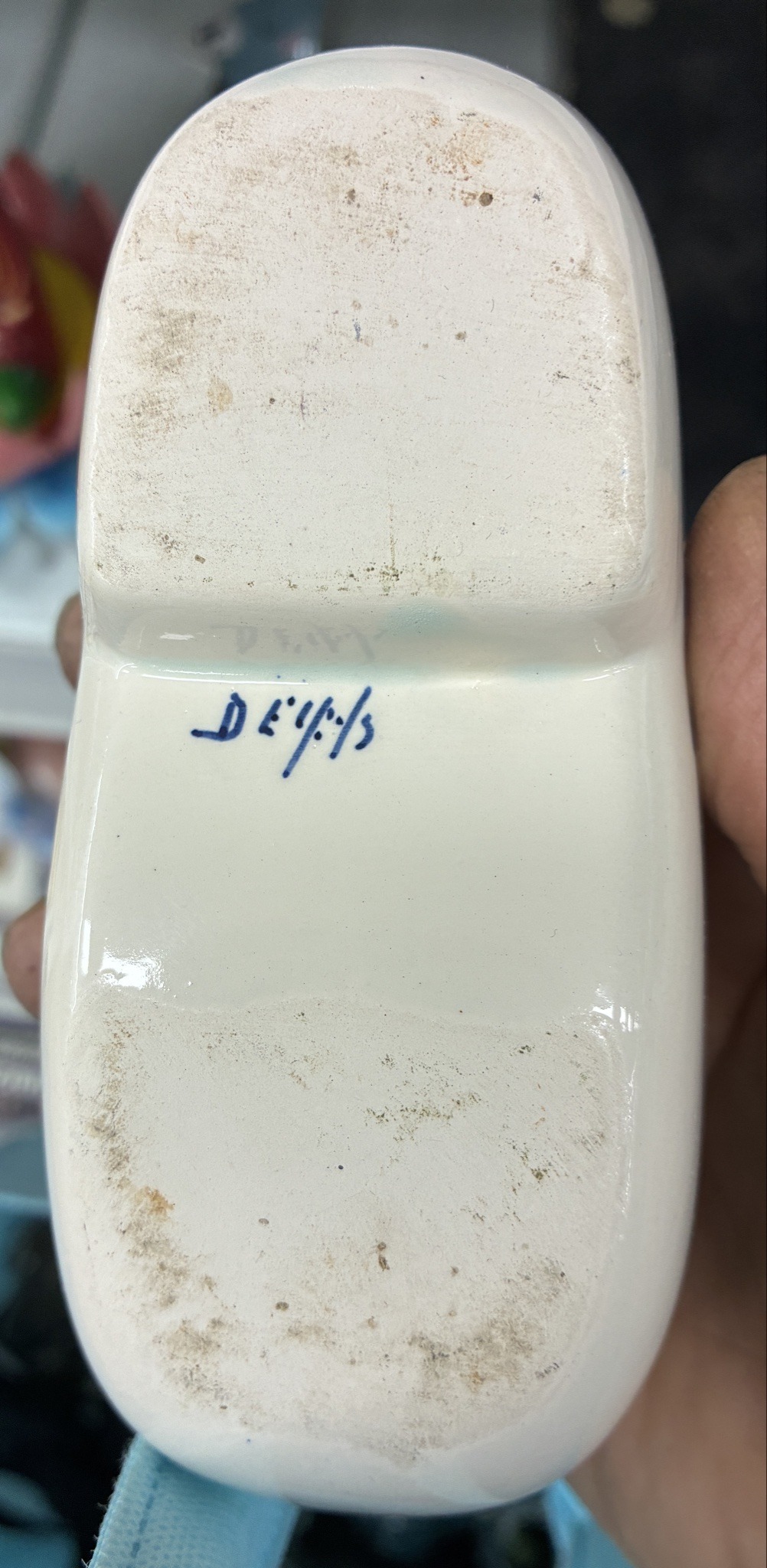 Submitted photo of Ceramic clog ornament