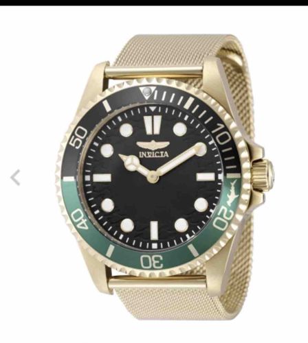 Invicta Pro Diver Quartz Gold-Tone Mesh Watch