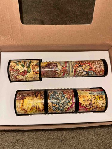Nautical Map Print Telescopes/Kaleidoscopes (Pair)