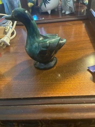 Glazed Ceramic Canadian Goose Figurine
