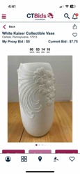 White Kaiser Collectible Vase