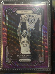 Patrick Ewing Georgetown Hoyas Panini Prizm Purple Holographic Trading Card