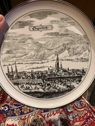 Klagenfurth Panoramic City View Decorative Plate