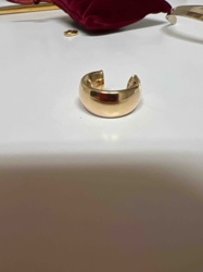 Gold-Toned Wide Cuff Earring
