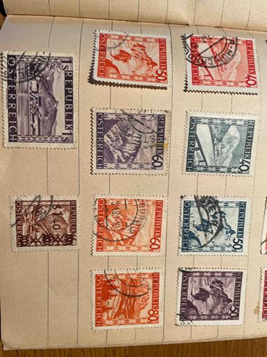 Austrian Republic 'Landscapes and Folk Costumes' Postage Stamp Collection