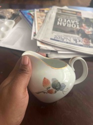 Creamer with Strawberry Design