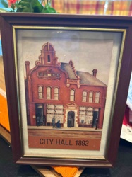 Framed 'City Hall 1892' Architectural Print