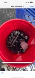 Assorted Automotive Parts (Possibly Fuel Injectors and Connectors)