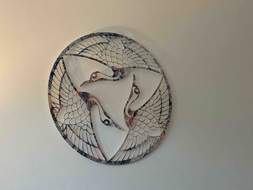 Cranes in Flight Wall Art