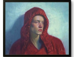 Francien Krieg 'Red Hood' Original Painting
