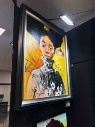 Painting of a Young Figure with Extended Hair