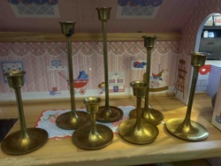 Collection of Brass Candlesticks