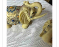 Embellished Decorative Elephant Figurine