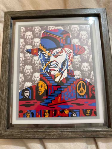 "All Peace" Themed Framed Pop Art Print