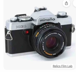 Minolta XG-1 35mm SLR Film Camera with MD Rokkor-X 45mm f/2 Lens