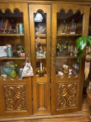 Ornate Golden Display Cabinet