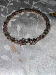 Hugs and Kisses Gemstone and Diamond Tennis Bracelet