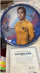 Star Trek 'Captain Kirk' Collector Plate with Certificate of Authenticity