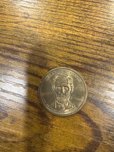 Abraham Lincoln Presidential Dollar Coin (Obverse)